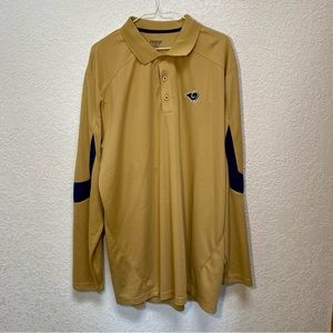 Vintage St. Louis Rams Polo Men’s XL Loose Fit Long Sleeve NFL Football Shirt